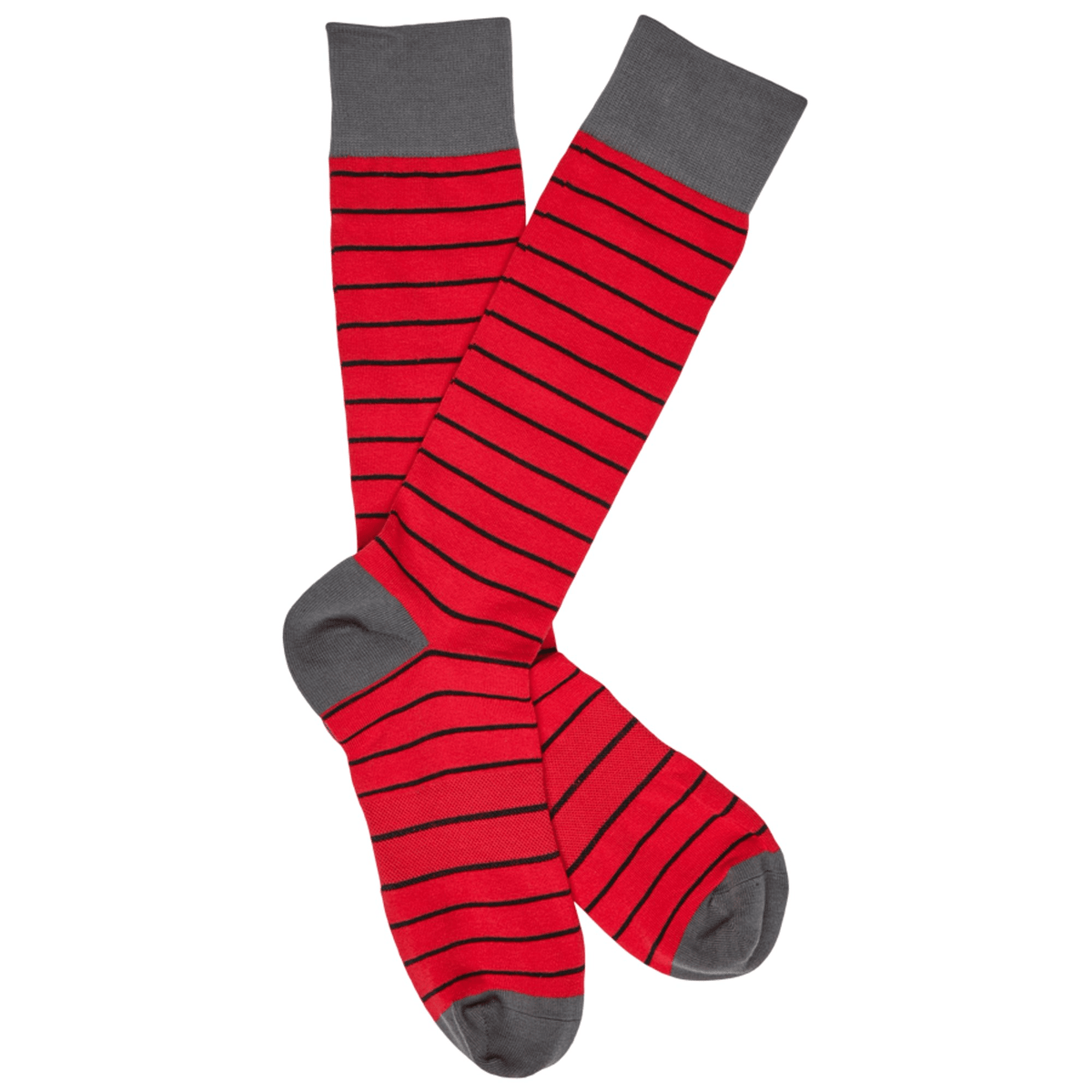Red and Black Dress Sock - 4-Pack - HomeTeam ColorwaysTorqelo.com