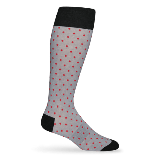 Red and Black - Small Dot SocksTeam ColorwaysTorqelo.com