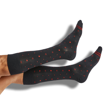 Red / Black Mixed Socks 4 Pack -BTeam ColorwaysTorqelo.com