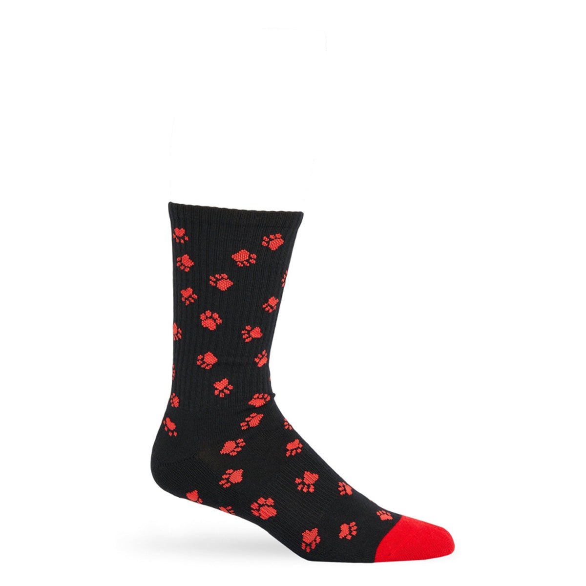 Red / Black Paws Casual SocksTeam ColorwaysTorqelo.com