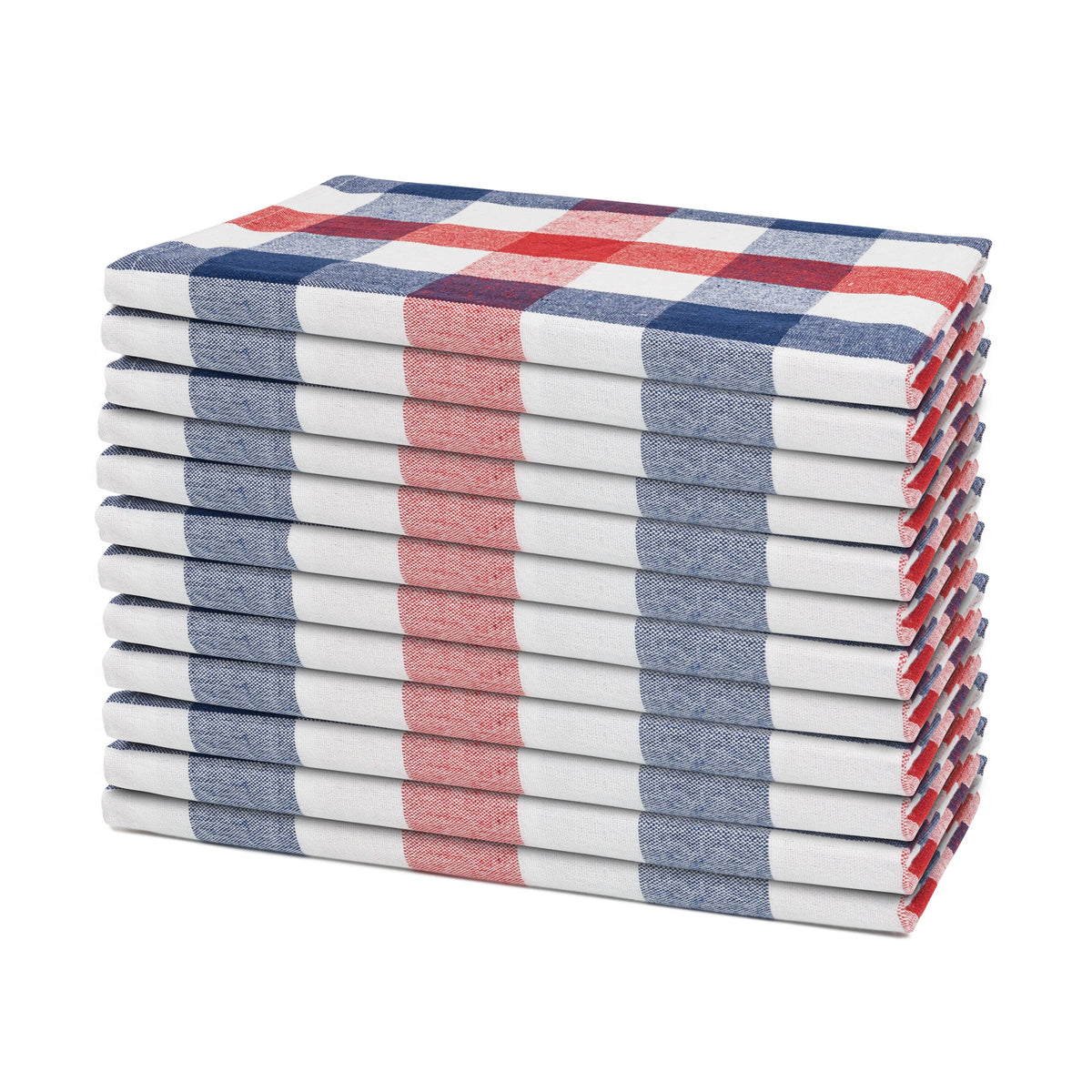 Plaid cotton dinner napkins – view 3