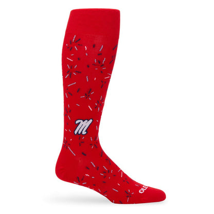 Red Confetti Dress SocksLicensed College SocksTorqelo.com