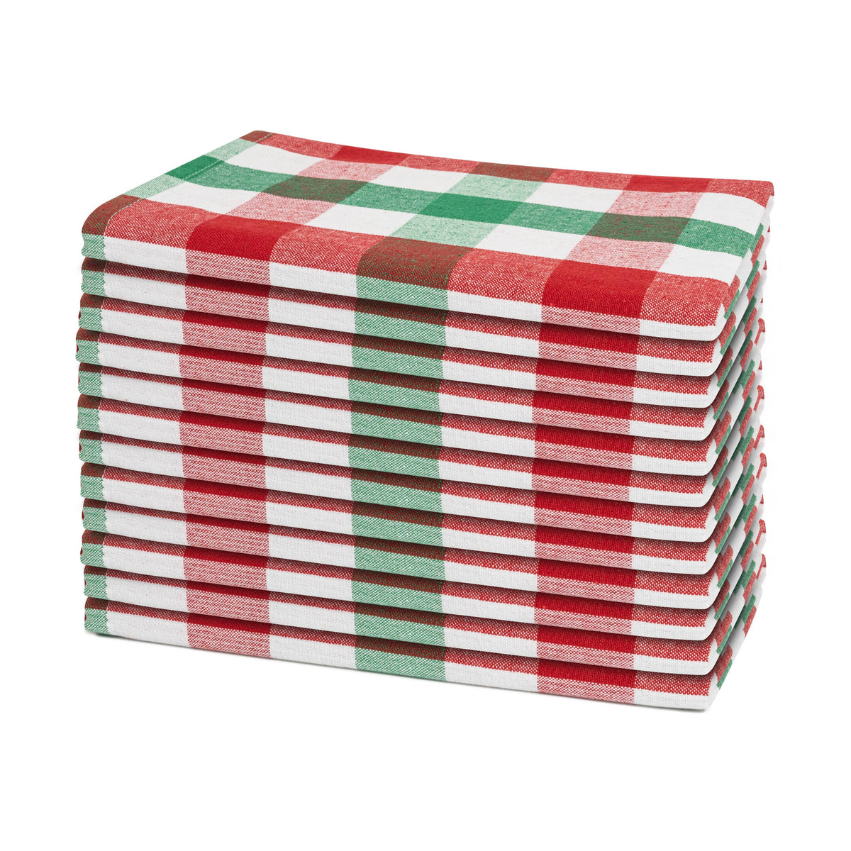Plaid cotton dinner napkins – view 4