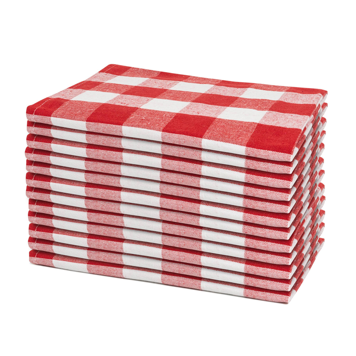 Plaid cotton dinner napkins – view 12