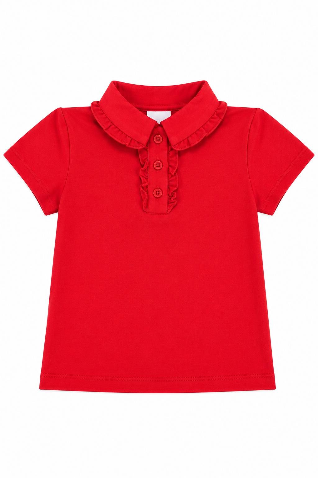 Red S/S Ruffle PoloS/S Ruffle PoloTorqelo.com