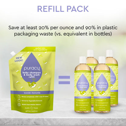 Baby Shampoo & Body Wash (Tear-Free) by Puracy