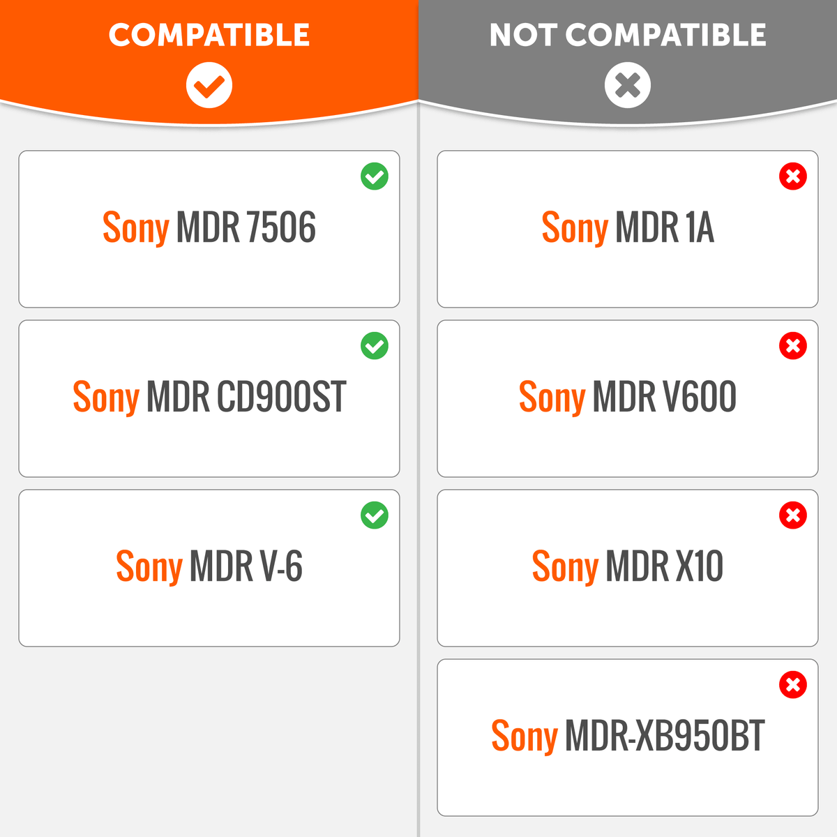Replacement Earpads For Sony MDR 7506Ear PadsTorqelo.com