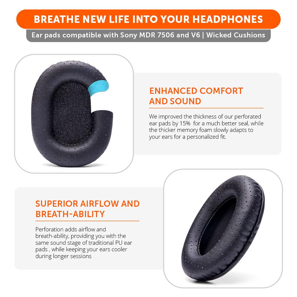 Replacement Earpads For Sony MDR 7506Ear PadsTorqelo.com