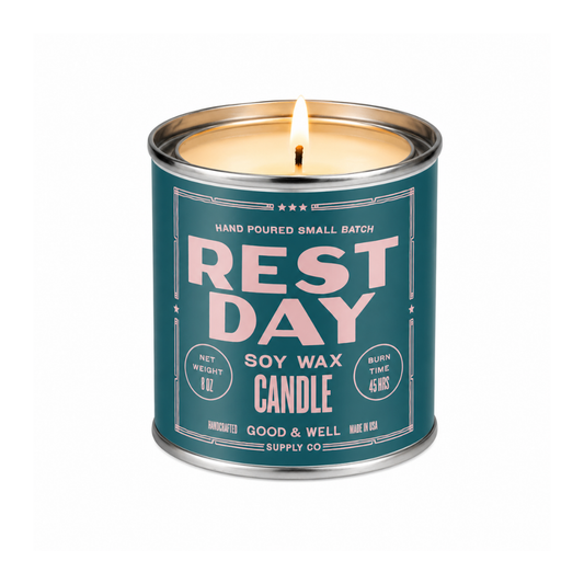 Rest Day Soy Candle by Good & Well Supply Co.
