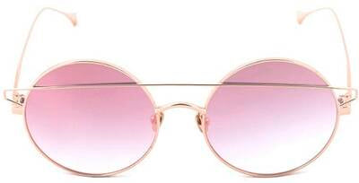 Retro Future C02 Rose Metal Mirrored Sunglasses 54mm by Beauty Care Bag