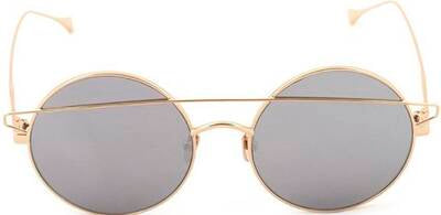 Retro Future C06 Yellow Metal Sunglasses with Mirrored Lenses by Beauty Care Bag