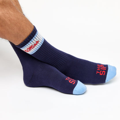 Retro Script Casual Crew 3-PackLicensed College SocksTorqelo.com