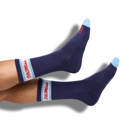 Retro Script Casual Crew 3-PackLicensed College SocksTorqelo.com