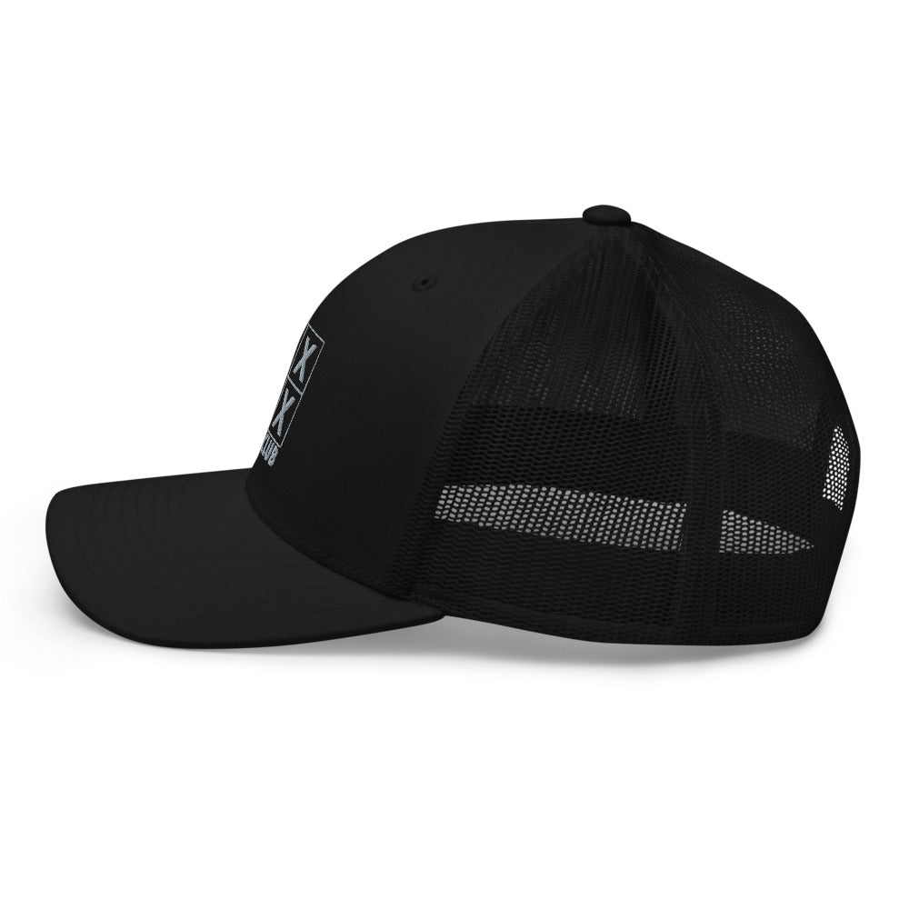 Four Box logo trucker cap, gray logo – view 3