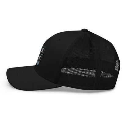 Four Box logo trucker cap, gray logo – view 3