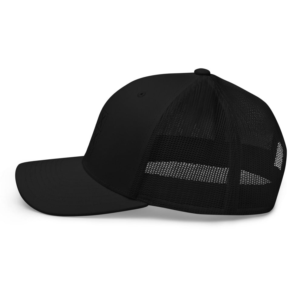 Four Box logo trucker cap, black logo – view 3