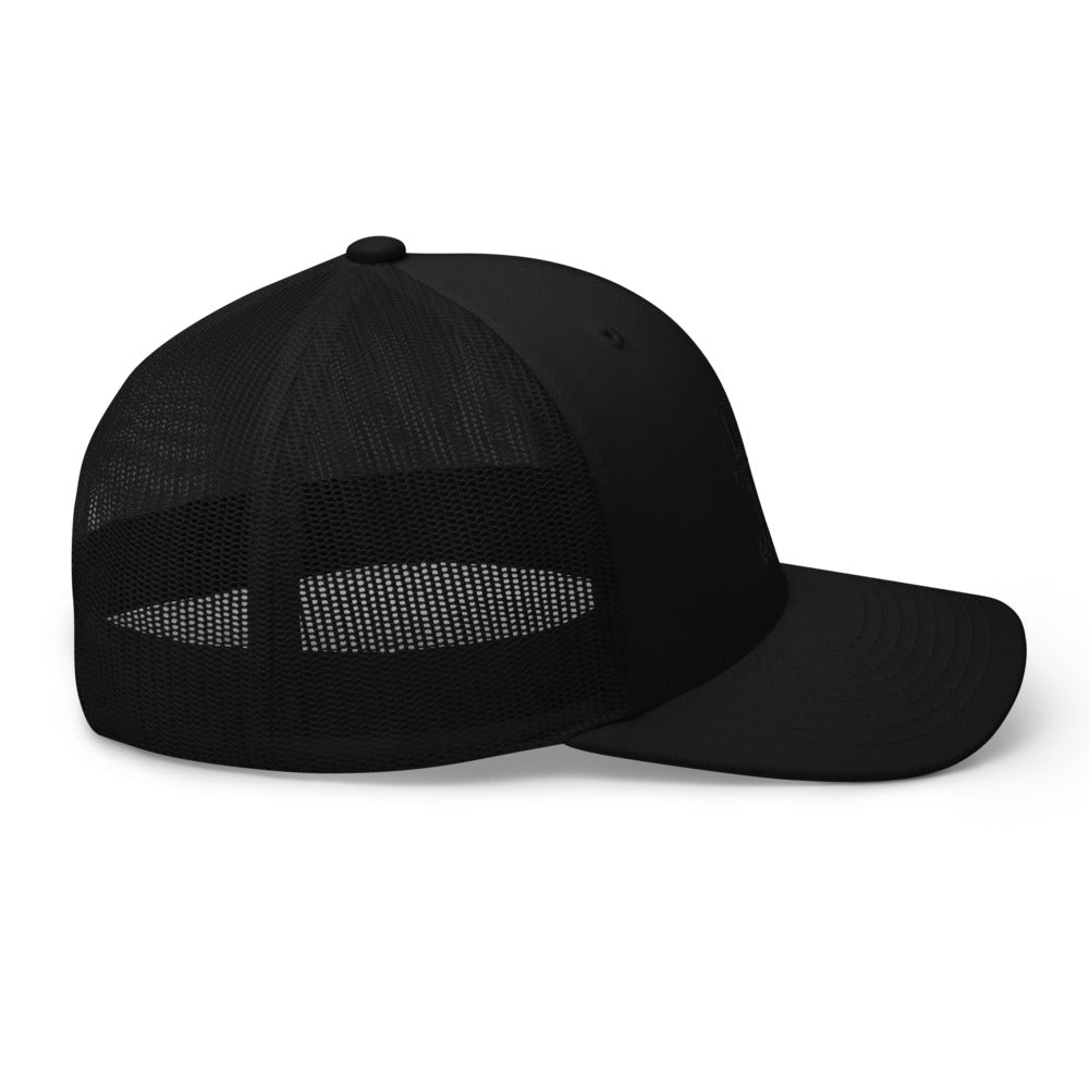 Four Box logo trucker cap, black logo – view 5