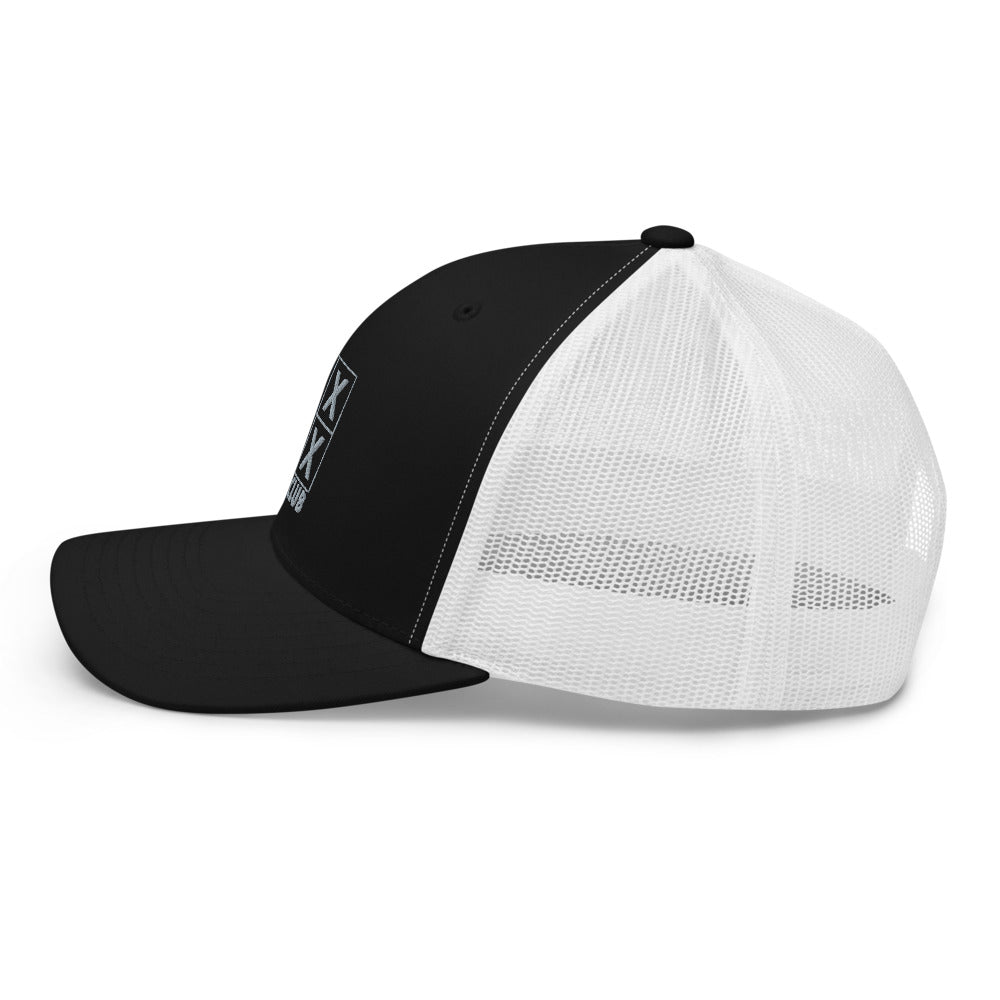 Four Box logo trucker cap, gray logo – view 9