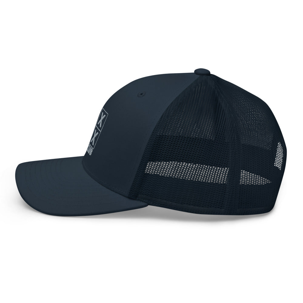 Four Box logo trucker cap, gray logo – view 15