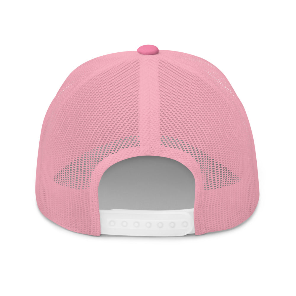 Four Box Logo Trucker Cap - Black Logo by LXIX GOLF CLUB