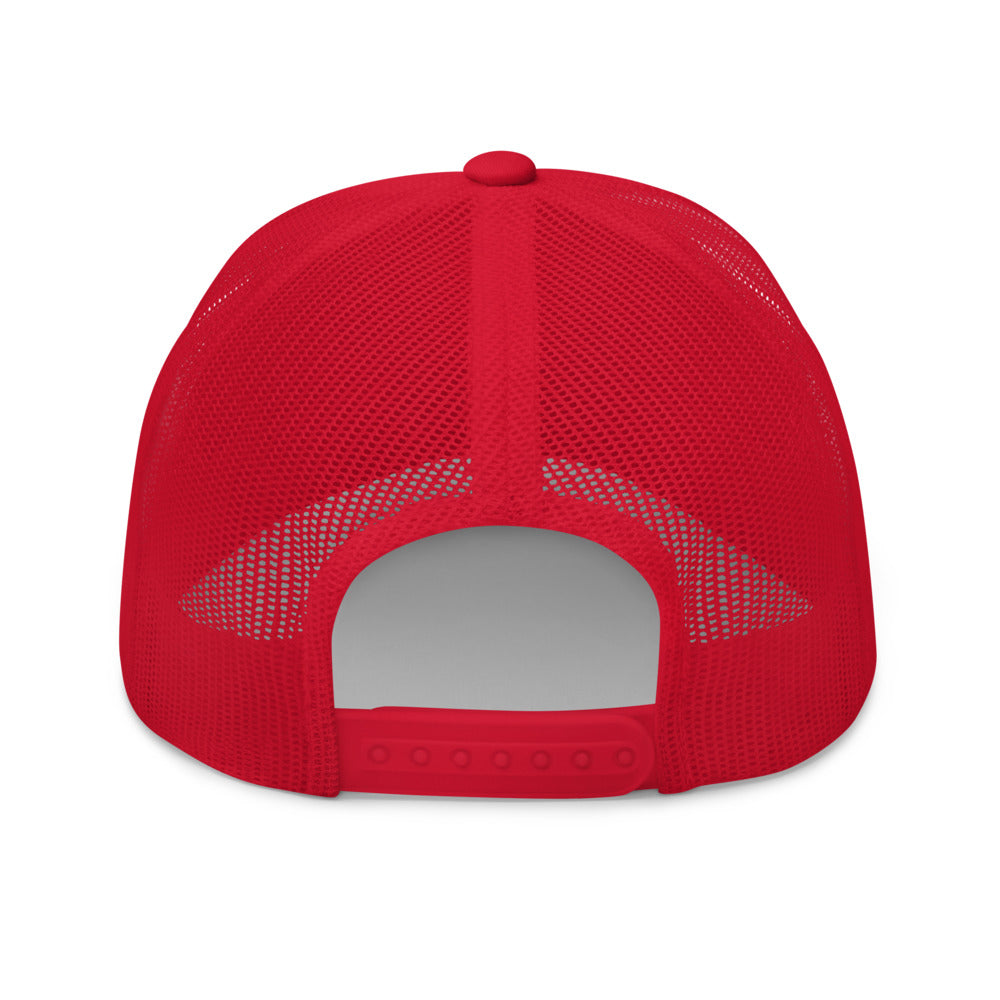 Four Box Logo Trucker Cap - Black Logo by LXIX GOLF CLUB
