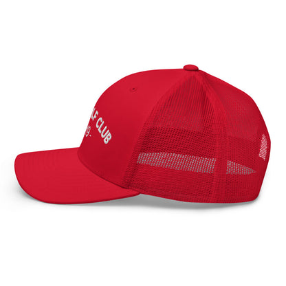 Arch Logo Trucker Cap - White Logo by LXIX GOLF CLUB