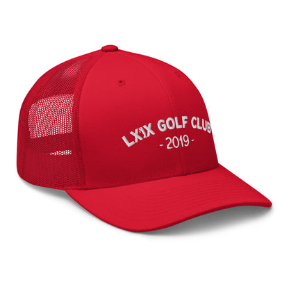 Arch Logo Trucker Cap - White Logo by LXIX GOLF CLUB
