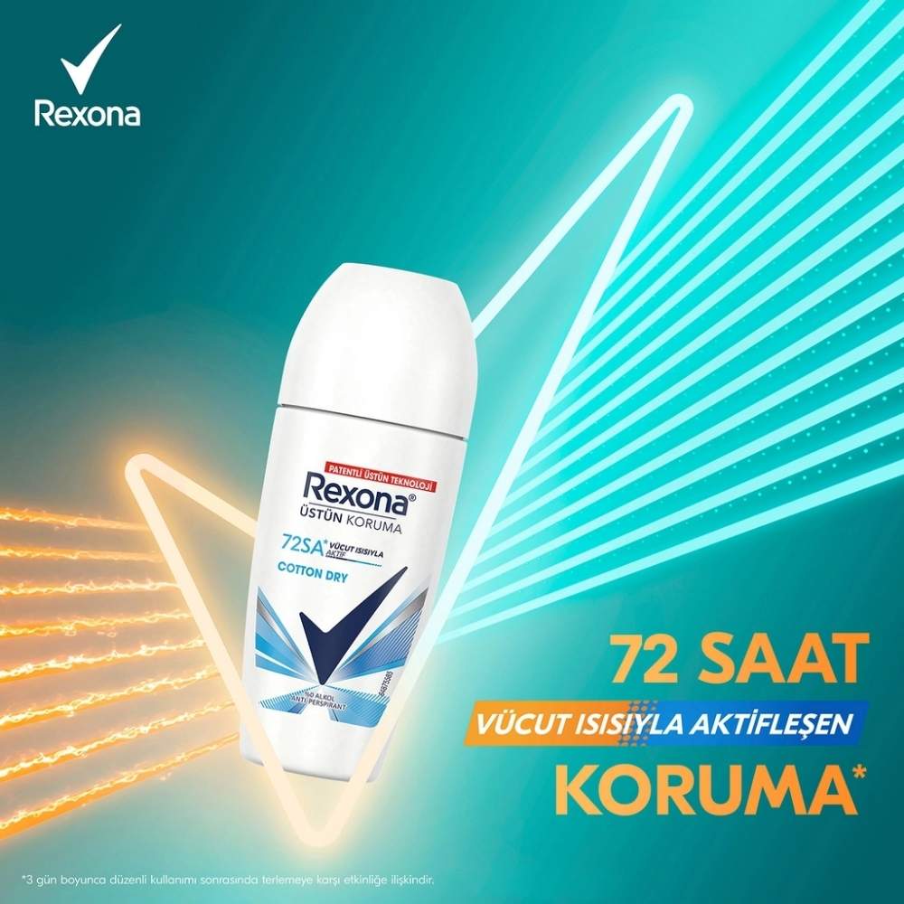Rexona Women Cotton Dry Antiperspirant Roll-On 50 ml by Beauty Care Bag