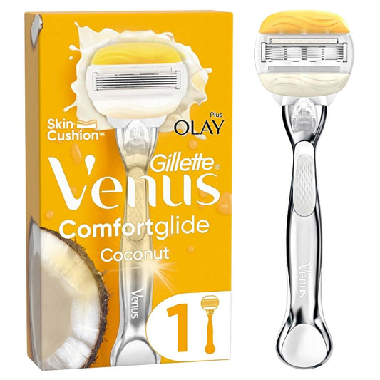 Gillette Venus ComfortGlide Olay women's 5-blade razor with moisturizing gel bars