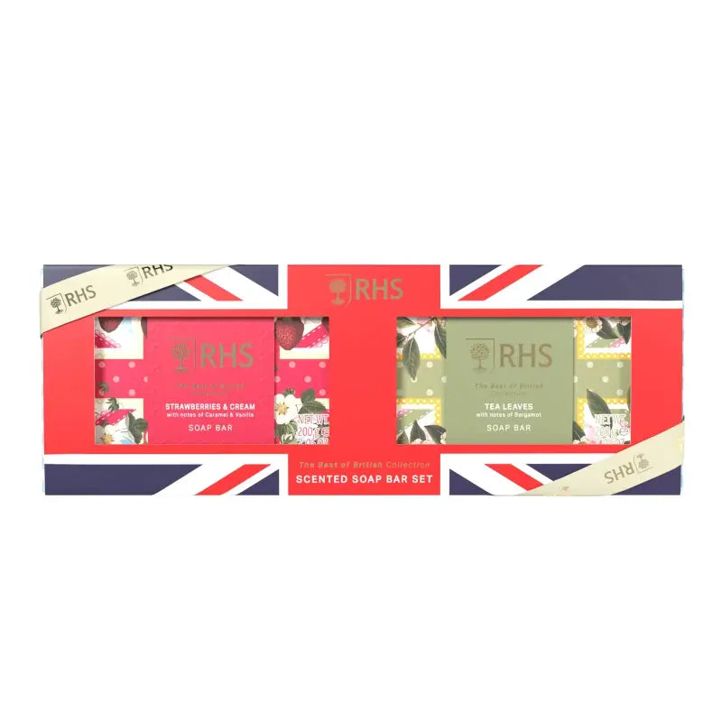 Rhs The Best of British Soap Set with Strawberries & Cream 2x200g by Beauty Care Bag