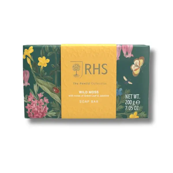 Rhs The Rewild Wild Moss Soap with Jasmine & Green Leaf 200g by Beauty Care Bag