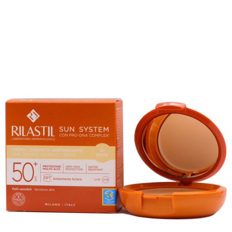 Rilastil Sun System SPF50+ Compact Cream 01 Beige 10g by Beauty Care Bag