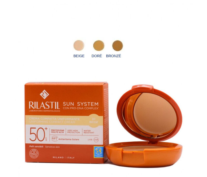 Rilastil Sun System SPF50+ Compact Cream 01 Beige 10g by Beauty Care Bag