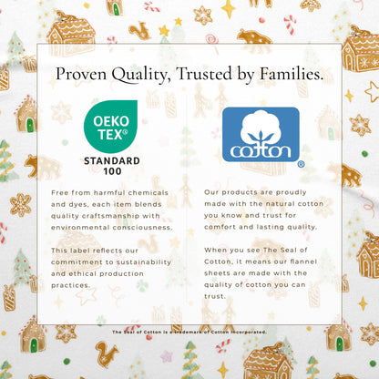 Turkish Cotton Flannel Sheet Set - Kids' Christmas Collection by Great Bay Home