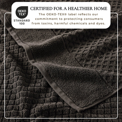 Cotton Diamond Waffle Weave Bath Towel Set - Grayson Collection by Great Bay Home