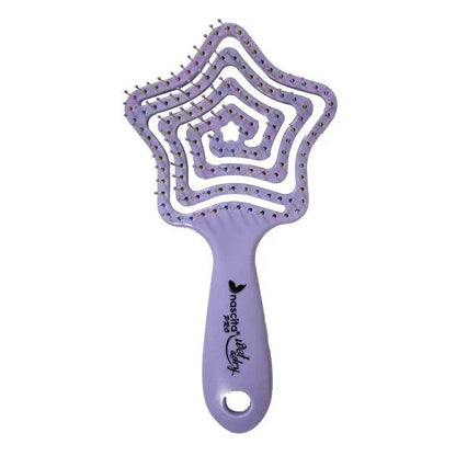 Nascita Pro Star-Shaped Hair Brush - Ergonomic Detangling Brush for Curly Hair, Anti-Static Hair Care Tool by Beauty Care Bag