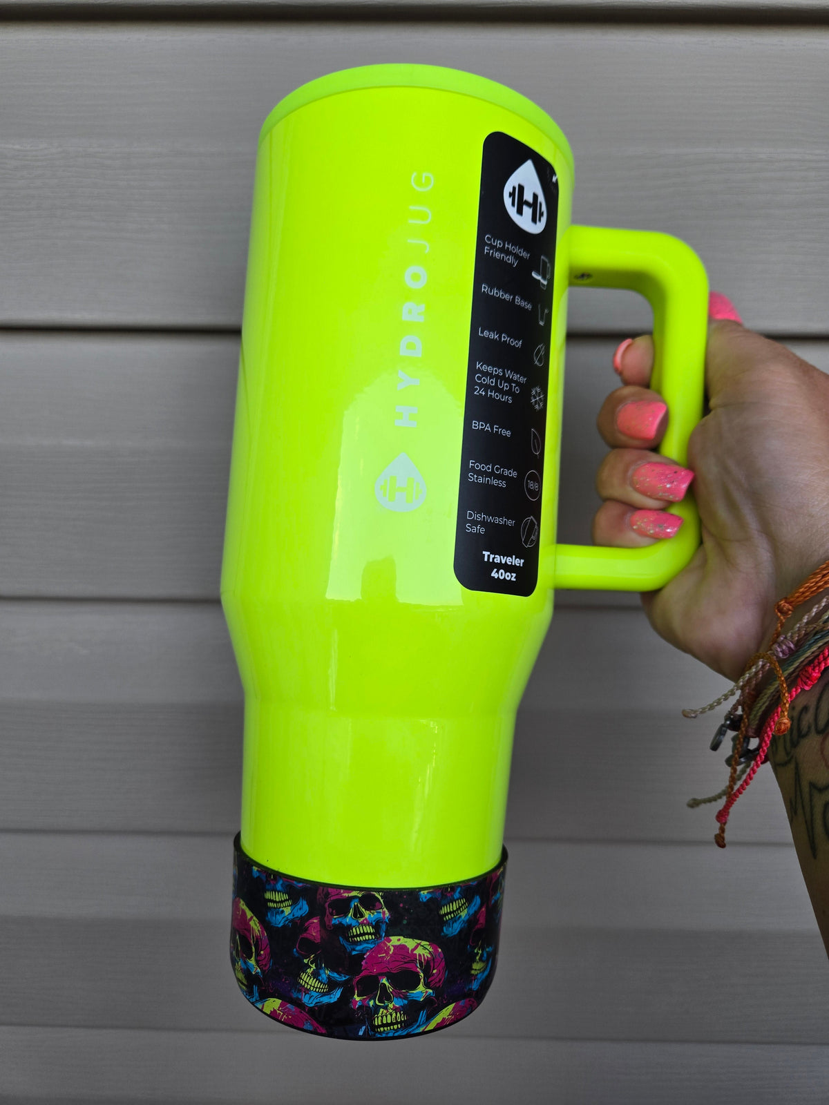 Smirkin' Skull Silicone Boot Bumper Sleeve for tumblers by THE SALTY CHIC