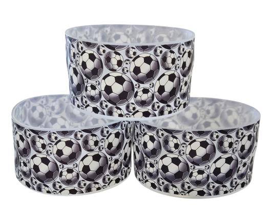 Semi Clear Soccer Ball Tumbler Boot by THE SALTY CHIC