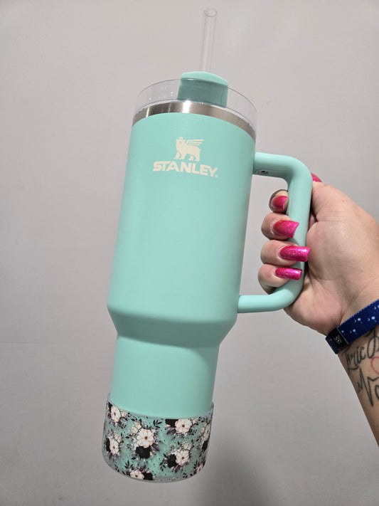 GothFloral Semi Clear Silicone Boot Bumper Sleeve for Tumblers by THE SALTY CHIC