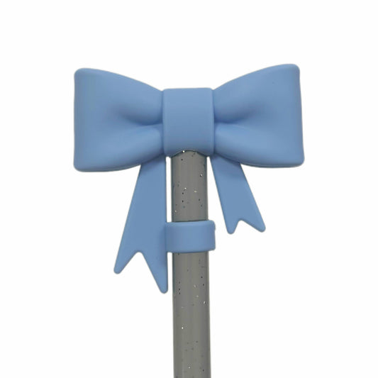 Sky blue coquette 10mm straw topper by THE SALTY CHIC