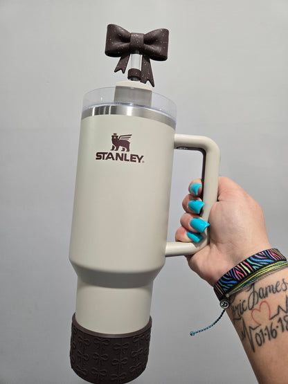 Brown Coquette Silicone Boot Bumper Sleeve for Tumblers by THE SALTY CHIC