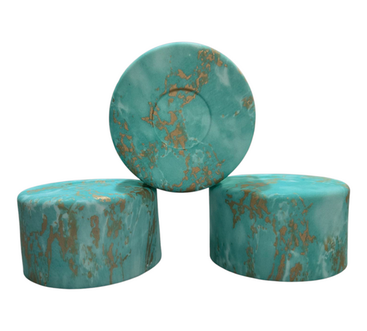 TurquoiseGold Swirl Silicone Boot Bumper Sleeve by THE SALTY CHIC