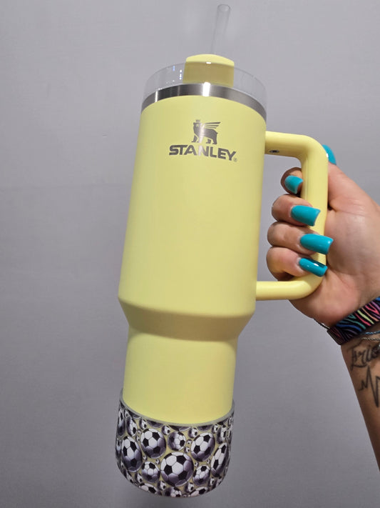 Semi Clear Soccer Ball Tumbler Boot by THE SALTY CHIC