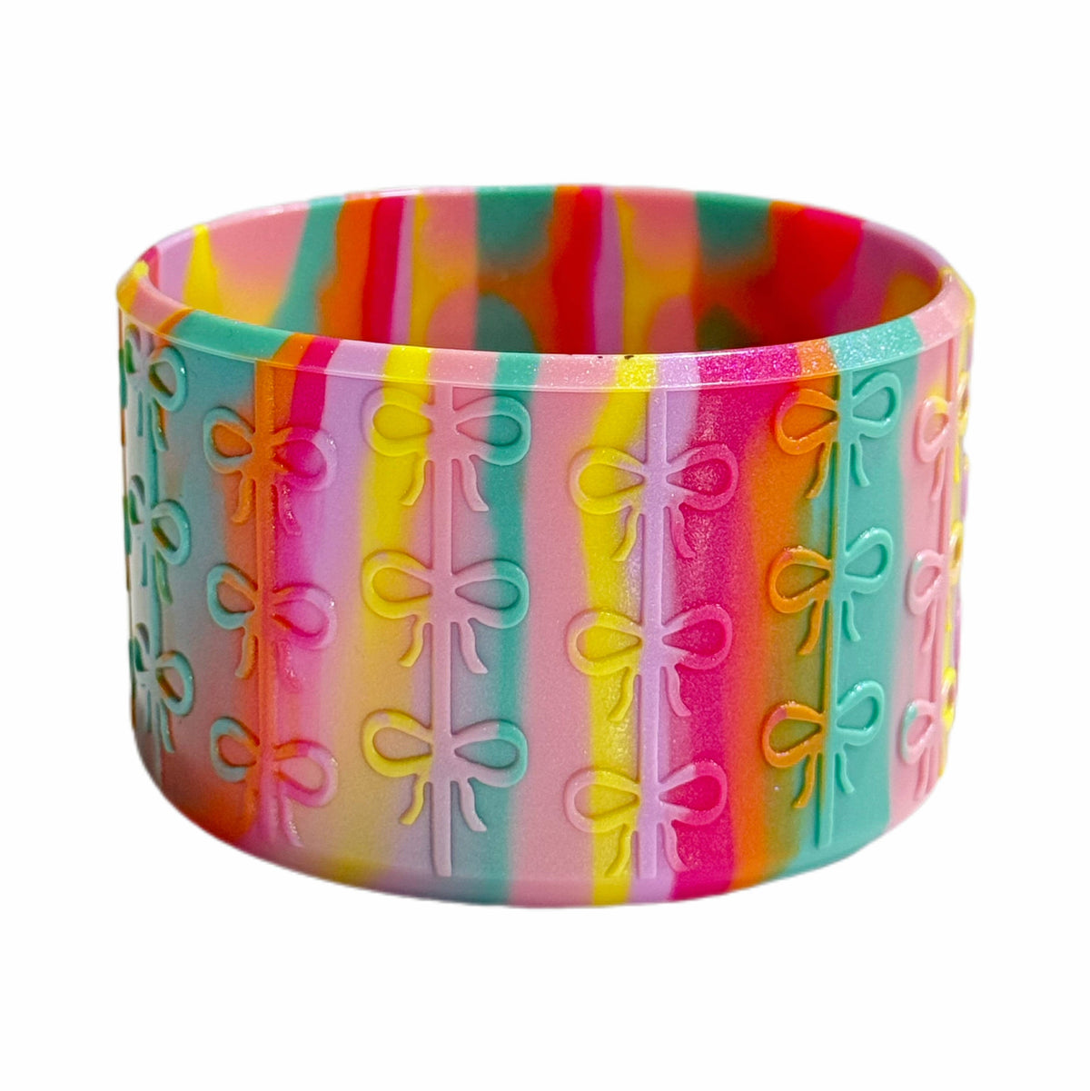 90s Color Swirl Silicone Coquette Boot Bumper Sleeve by THE SALTY CHIC