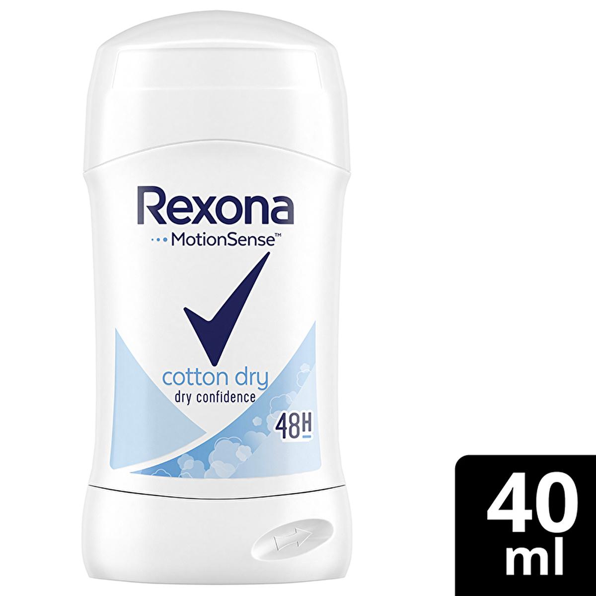 Rexona Women's Deodorant Stick Cotton Dry - Long-Lasting Freshness, 48hr Protection by Beauty Care Bag