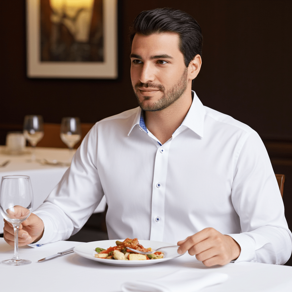 Robert Button-Up Shirt With Contrast Details // White // Contemporary Fit (Regular)Shirts & TopsTorqelo.com