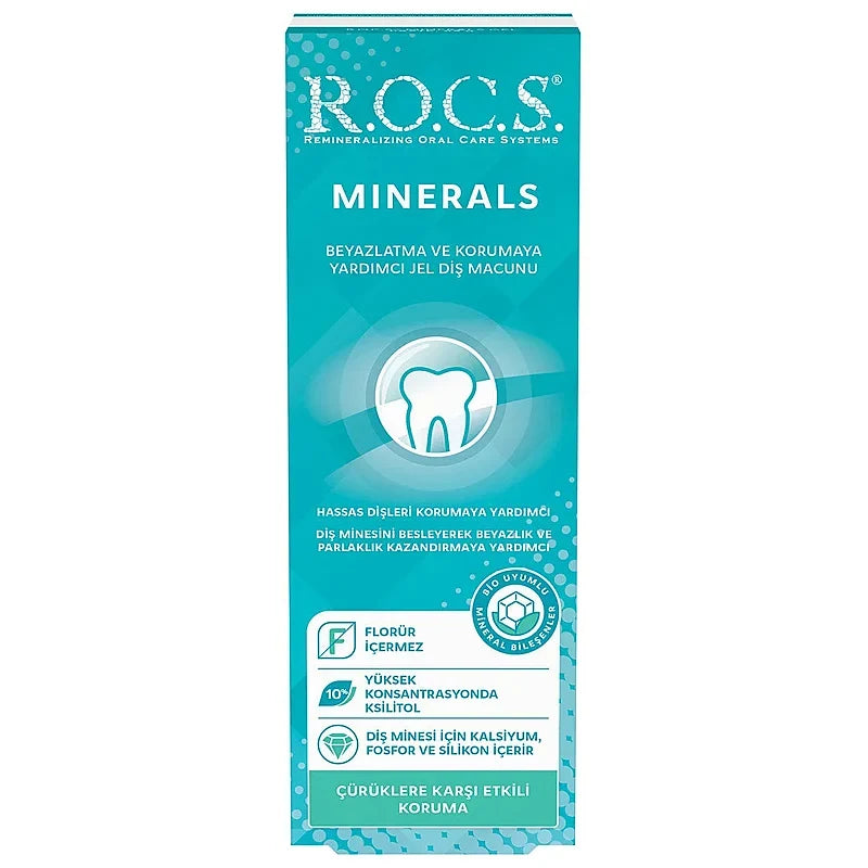 Rocs Minerals Gel Toothpaste for Enamel Strengthening 45g by Beauty Care Bag