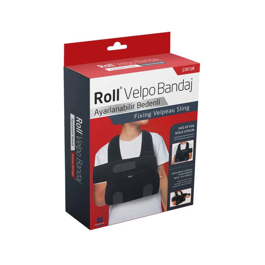 Roll Kids Velpeau Shoulder Sling Adjustable Immobilizer 1 Count by Beauty Care Bag