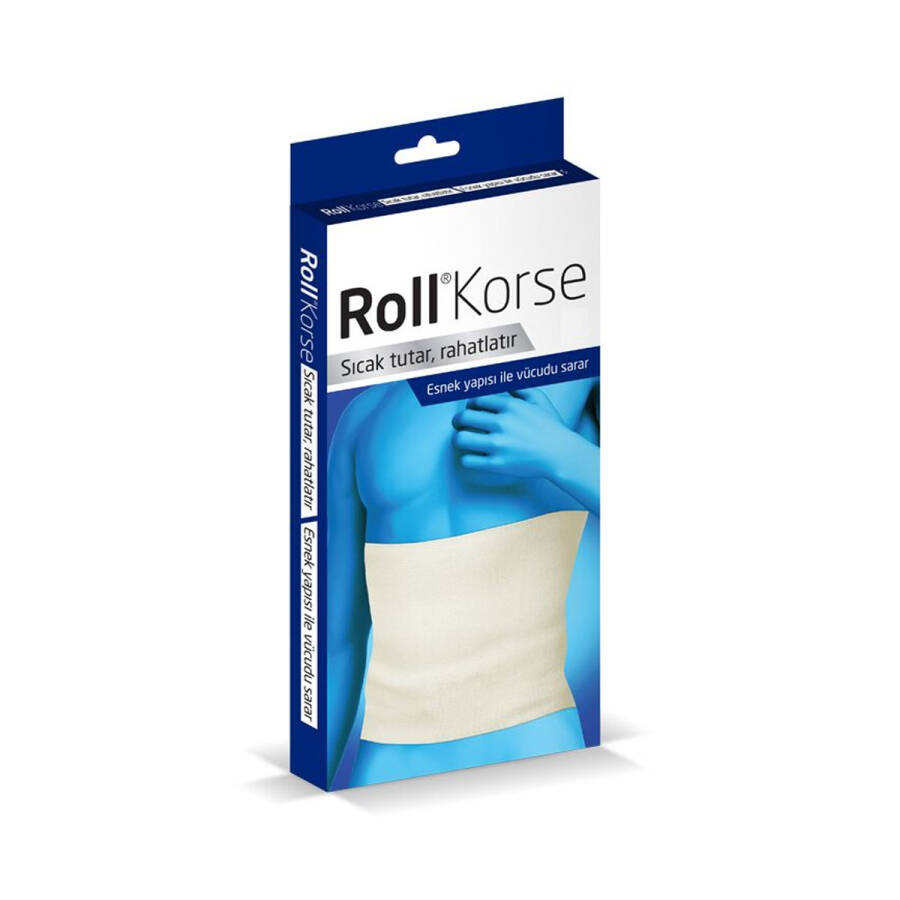 Roll Woolen Body Warmer Corset for Heat Retention Medium by Beauty Care Bag