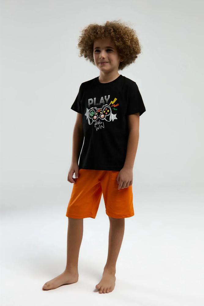 Rolly Polly Rp3539-2 Boys Bermuda Set in Black by Beauty Care Bag